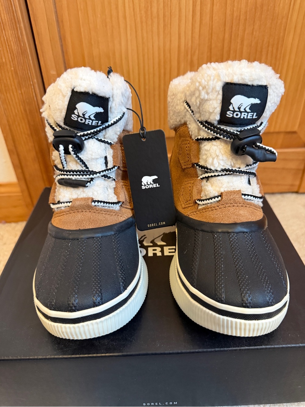 Sorel Kids' Out N About IV Chillz Waterproof Boot - Leather- Size 2